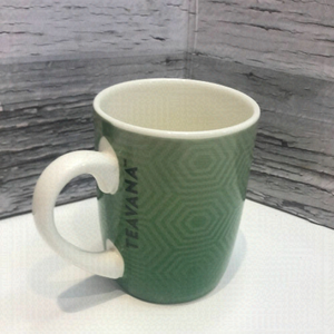 𝅺starbucks Teavana Green Geometrical 10oz Cup Mug
